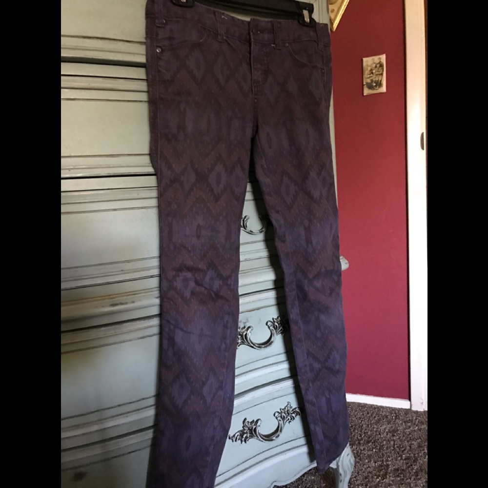 Free People purple southwestern print pants
